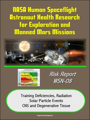 cover image of NASA Human Spaceflight Astronaut Health Research for Exploration and Manned Mars Missions, Risk Report WSN-08, Training Deficiencies, Radiation, Solar Particle Events, CNS and Degenerative Tissue